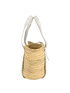 Medium Sense Raffia Tote, &pound;350, Handbags, Beige, Leather, Side view